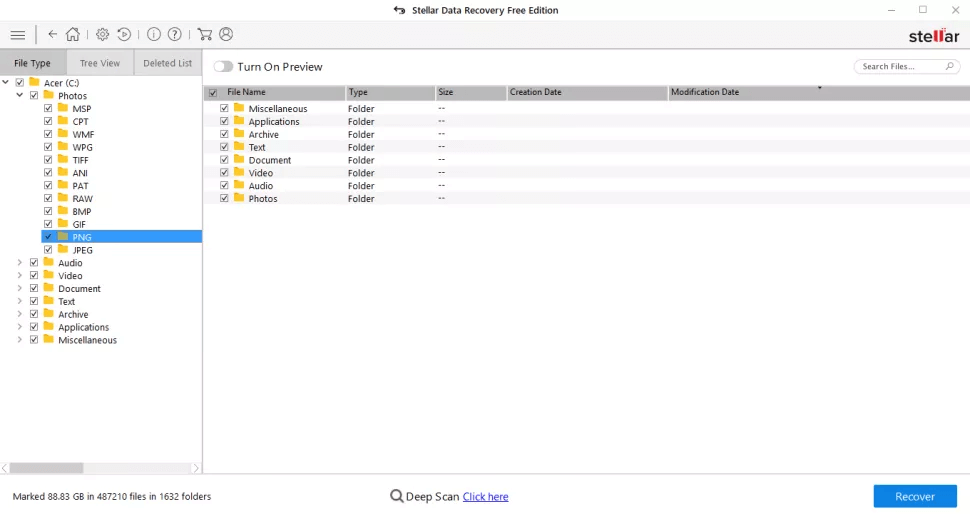 stellar data recoveryの無料エディション